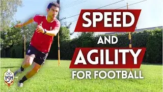 Football FITNESS TRAINING with Agility Poles for SOCCER PLAYERS 😎⚡| 5 Drills