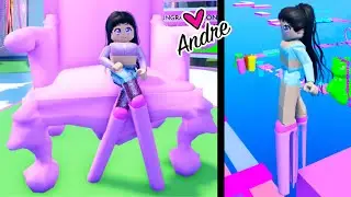 Roblox Andre en el OBBY de TACONES ALTOS | Juegos de Roblox en espa&ntilde;ol