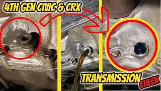 HONDA 4th gen CIVIC/CRX 👉🏼 || TRANSMISSION || Fixing Crack in Case, Oil Change & Magnetic Drain Plug
