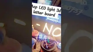 acrylic 3d LED sign board at mahesh plastic works Aanand parvat New Delhi