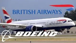 HD British Airways Boeing 787-9 G-ZBKF Inaugural Landing at San Jose International Airport