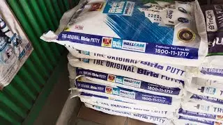 Birla White Wall Putty Unloading in My Shop.(Jagannath Rath Yatra)..