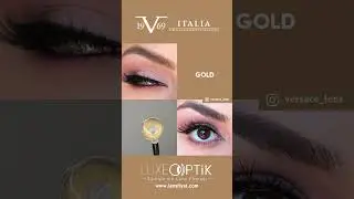 Versace Gold #lens #renklilens #colorlens #lenses #gold #versace  #contactlenses www.lensfiyat.com