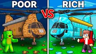 Mikey POOR vs JJ RICH Airplane House Battle - Maizen in Minecraft ! (Maizen)