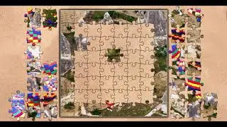 Colourful Hot Air balloon over fairy chimneys😍//#beautiful gaming puzzle 🧩@JigsawPuzzle928 