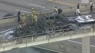 Several die in 18 wheeler fire