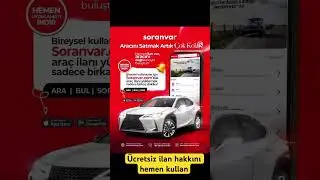 81 İlde &Uuml;cretsiz Ara&ccedil; İlanı! | Soranvar.com 🚗 #soranvar