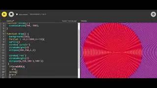 How to make ' Moire Pattern ' in p5.js