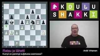 KOULUSHAKKI: L&auml;hetti ja ratsu suljetussa asemassa