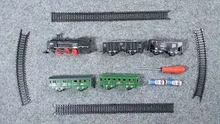 #railking #asmr #trainset Set Up Railking Trainset with Diorama, Satisfying asmr