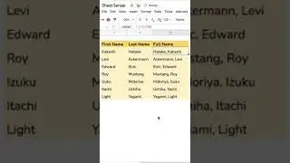 How to use JOIN Function in Google Sheets | Tutorial: Join text in Google Sheets #shorts