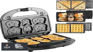 3 in 1 Sandwich Waffle & Cute Animal Pancake Maker Multifunctional Breakfast Machine Set