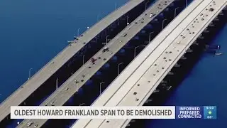 Oldest Howard Frankland Bridge span to be demolished