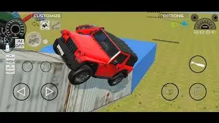 Driving Thaar 4x4 on height. Fun game 🎮