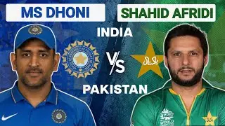 Shahid Afridi vs Ms Dhoni Odi Match Comparison 💥, #odi 