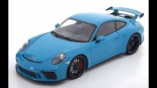 Minichamps Porsche 911 991 GT3 2017 blue