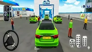 Mastering the Kakao Taxi City Driving Taxi collection Driving Challenge: Green Car Parking Gass -3D