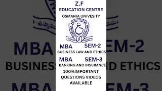 OU MBA SEM-1,2,3 BACKLOG EXAMS 2025 💯PASS IMP QUESTIONS AVAILABLE
