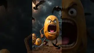 বাচ্চাদের বাঁচাতে জীবন বাজি 😢 | Mother Potato vs Evil Crows | Sad Cartoon Story #cartoonsmagazine
