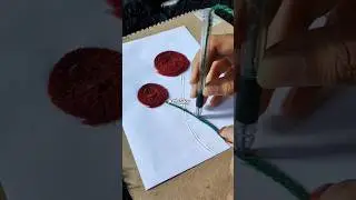 easy art with wool #shorts #art #craft #diy