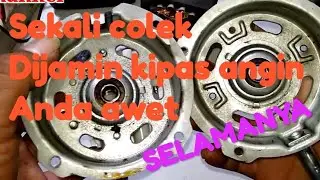 trik mudah, cara pasang bearing kipas angin pasti presisi, gak pake ribet lur