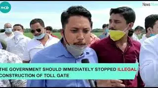 AASU- AJYCP stage protest over construction of toll gate in Assam's Dibrugarh
