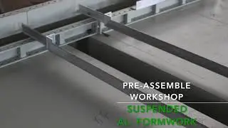 Elevator shaft structure & suspended components of aluminum formwork system RD AL-FORMWORK