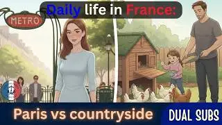 Learn French: Daily Routine Vocabulary (Paris vs. Countryside)