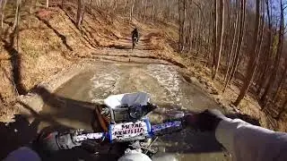 #Fujidaboss n #DRock took tha #kawasakikx450f n my #hondacb60f4i on a #coldday #ride thru #mountain