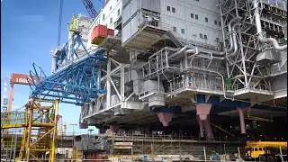 24,300-Ton Topside Floatover&mdash;Pure Precision at Sea. Offshore Construction Mega Documentary