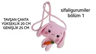 TAVŞAN ÇANTA BAYRAM HEDİYELİK RABBİT BAG SUBTİTLE #bag #amigurumibag