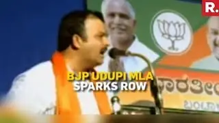 BJP MLA Sunil Kumar's Remark Sparks Debate