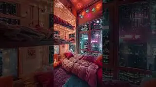Dreamy Winter Cabin ❄️ Crackling Fireplace & Snowstorm Sounds for Deep Sleep & Relaxation 🔥🌨️