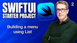 Building a menu using List - SwiftUI Starter Project 2/14