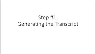 A Captioning Workflow