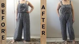 Resizing and altering my Jumpsuit without using a pattern...