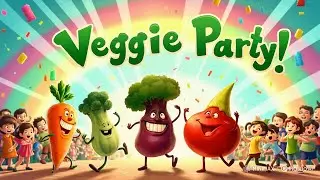 Veggie Party Song for Kids | Fun Vegetable Dance & Healthy Eating Song for Toddlers