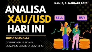 Analisa GOLD Hari Ini kamis, 8 januari 2025 | Peluang Entry XAUUSD BBMA