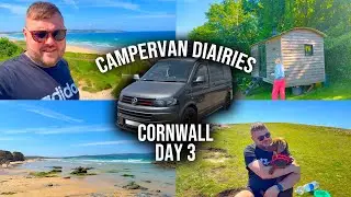 GWITHIAN TOWANS, GODREVY POINT & FALMOUTH - CORNWALL DAY 3 | Camper Van Diaries