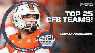 25 najlepszych drużyn McElroya po 1. tygodniu! | Always College Football