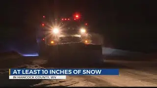 UPDATE: Hancock County sees at least 10 inches of snowfall, officials urge residents to stay off roa
