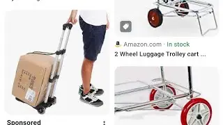 #INGITAGNA 2 Wheel Stainless Steel Portable Small Hand cart #Luggage #Trolley