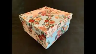 My Pink And Blue Box - Mod-Podging With Napkins