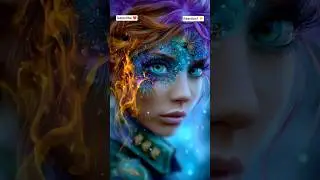 Elemental Fire Goddess Transformation 🔥✨ #shorts #beauty #magic