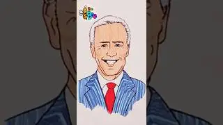 How to draw Joe Biden - President of USA #drawing #drawinganimals #drawingforkids #howtodraw