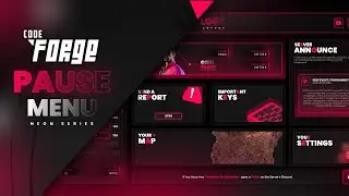 [QB/ESX] Neon Pause Menu with Scoreboard + Announcements + Commands and Keys... | FiveM