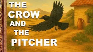 The Crow And The Pitcher | Aesop&rsquo;s Fable | Read-Along Story