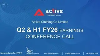 Active Clothing Co Limited Q2 & H1FY26 Earnings Conference Call