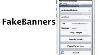 Cydia Tweak: Fake Banners