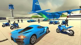 Police Car Transporter Plane - Police Crime City - Android Gameplay